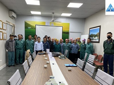 HUẤN LUYỆN ATVSLĐ TẠI CÔNG TY TNHH SATOEN VIỆT NAM
